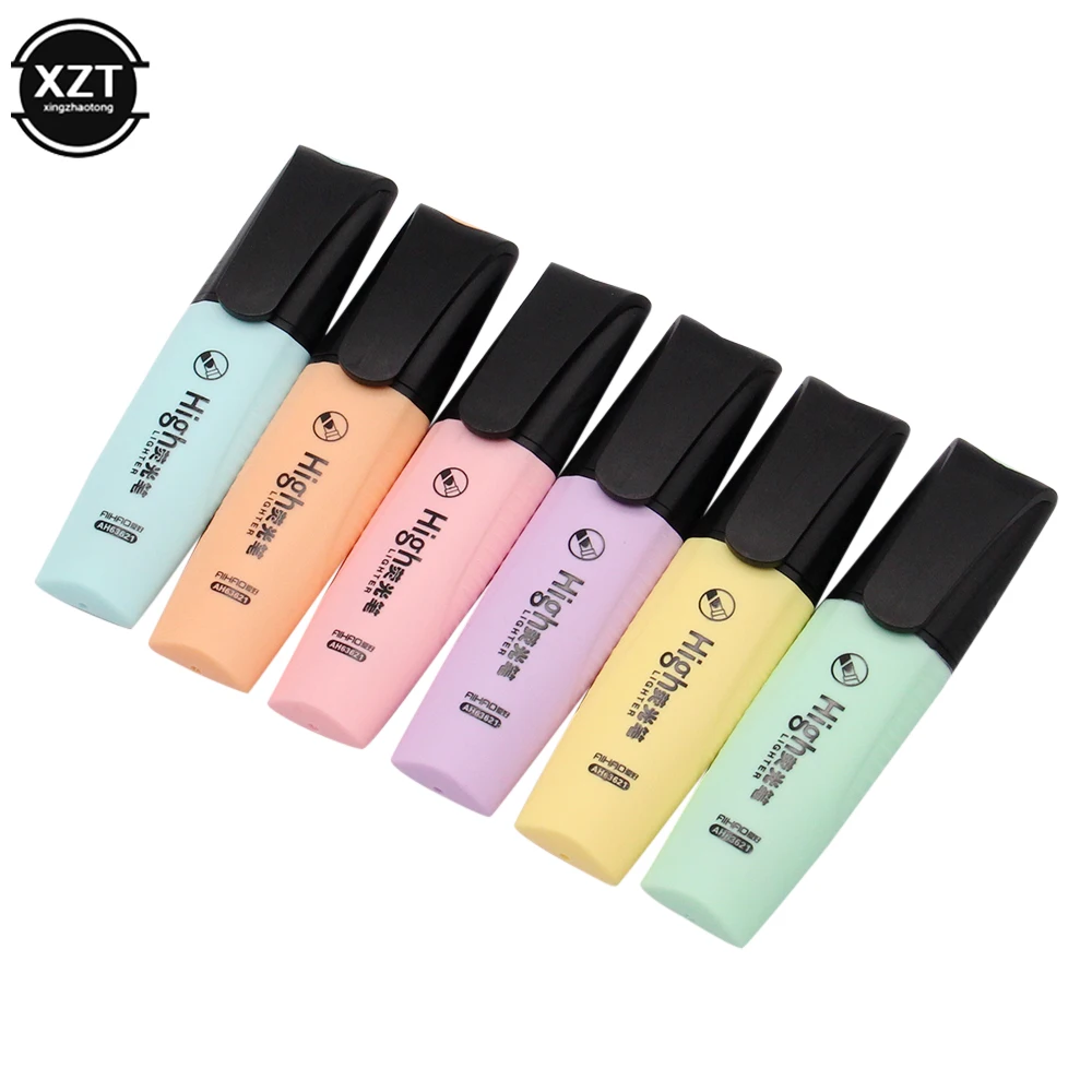 Милые школьные принадлежности, красочные цветные маркеры, рекламные художественные маркеры, флуоресцентная ручка, подарочные канцелярские принадлежности для школы 2021.