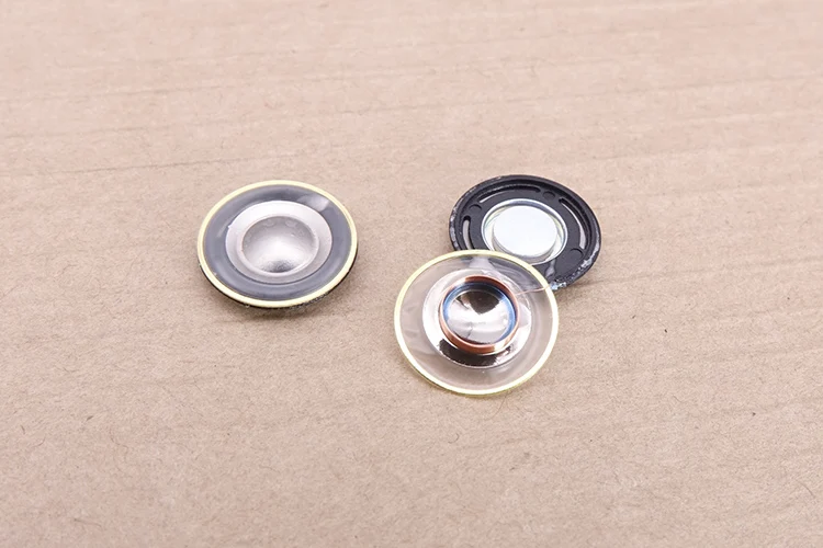 Titanio pellicola unità di altoparlante subwoofer 14.2 MILLIMETRI altoparlante FAI DA TE shell cuffie 2pcs