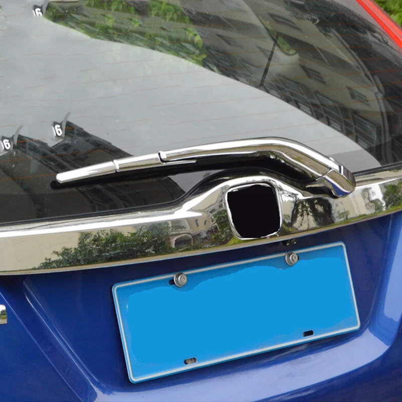 ABS Chrome For Honda FIT JAZZ accessories 2014 2015 2016 car styling car rear Wiper frame cover trim strip
