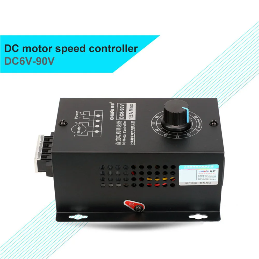 DC 6V-90V 0.01-1000W PWM DC Motor Speed Controller 12V 15A 220W DC Motor speed Regulator