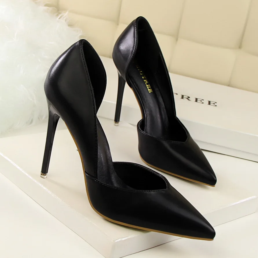 Thin High Shoes Hollow Pink heels Summer Women Elegant Pumps Pointed Sexy High-heeled Shoes Sweet Stiletto Shoes G3168-3