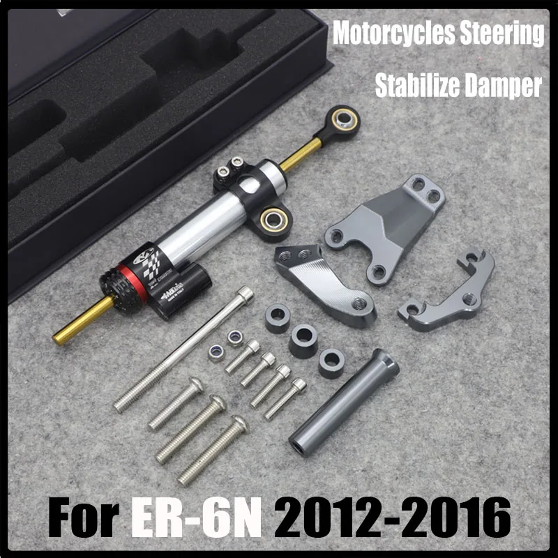 

For Kawasaki ER6N ER-6N 2013-2016 CNC Aluminum Adjustable Motorcycles Steering Stabilize Damper Bracket Mount