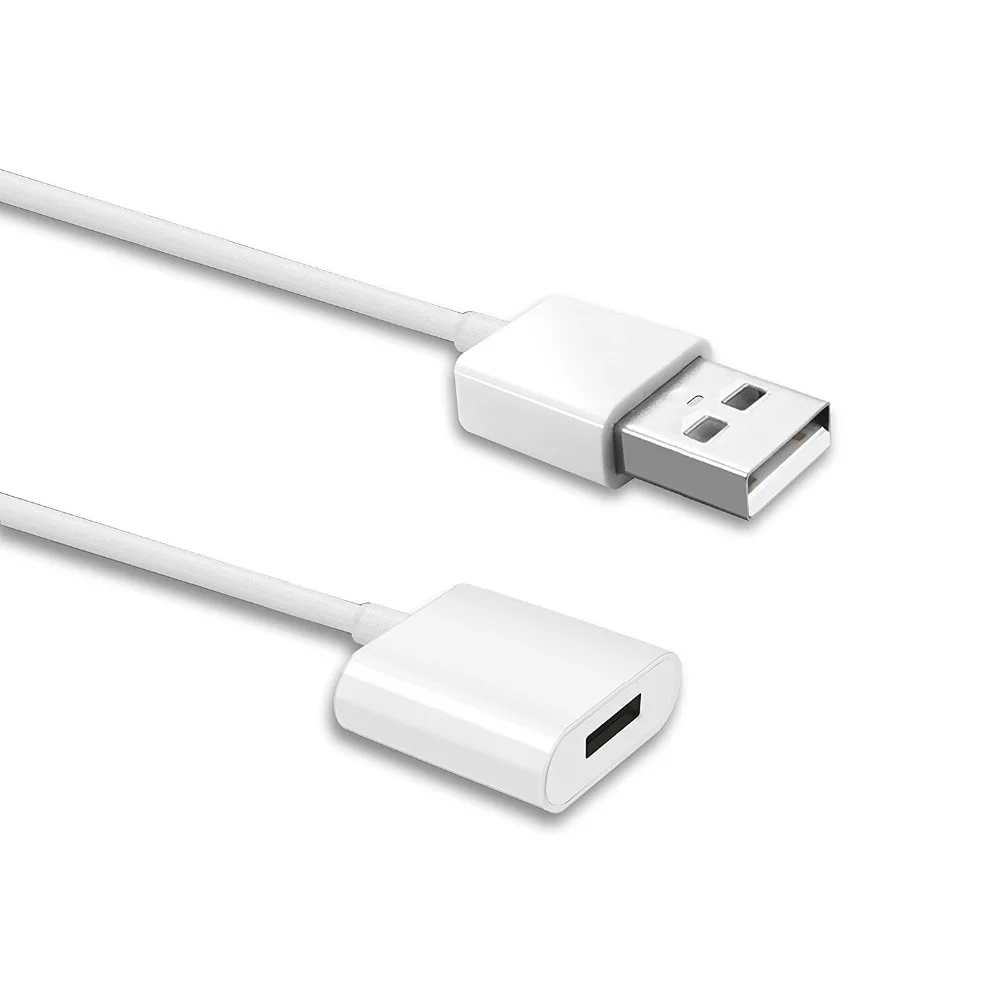 RISE-1M lápis carregador cabo adaptador para ipad pro 12.9, 10.5 polegada, macho para fêmea extensão usb cabo de carregamento para apple caneta ipen