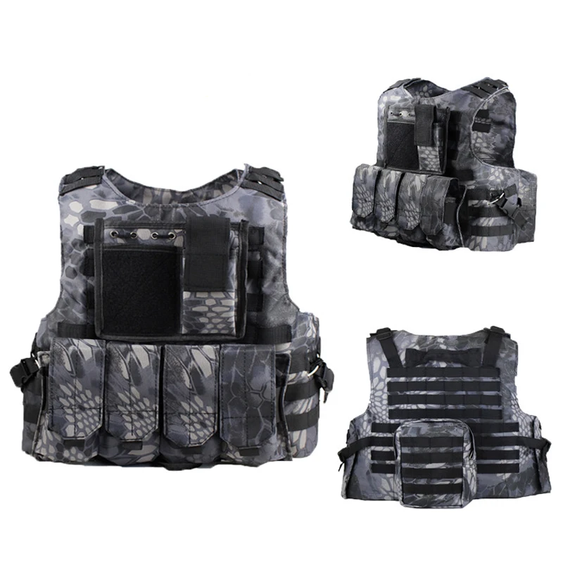 Airsoft Military Tactical Vest Molle Combat Assault Steel Wire Vests Outdoor Paintball Multicam Camo Clothing Hunting Vest Gear