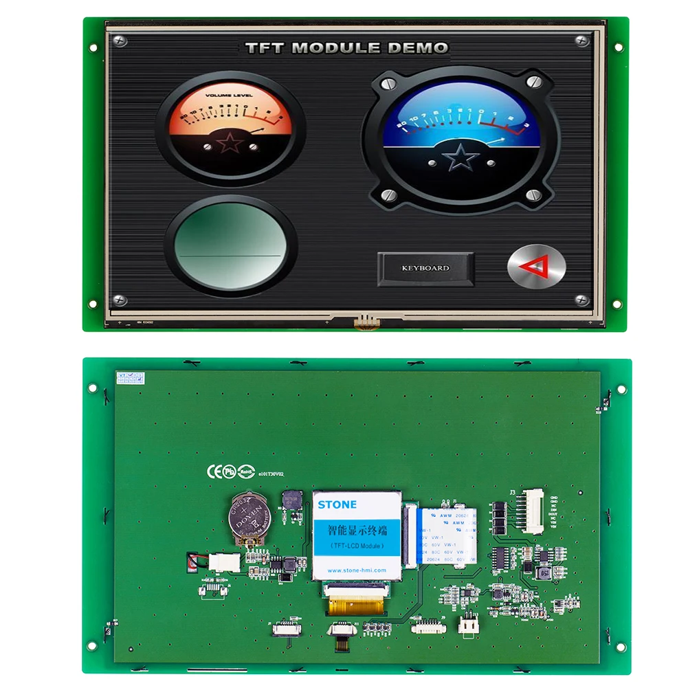 STONE 10.1 inch Touch Screen Panel Board TFT LCD with Serial Interface+Program+Software for Industrial Use