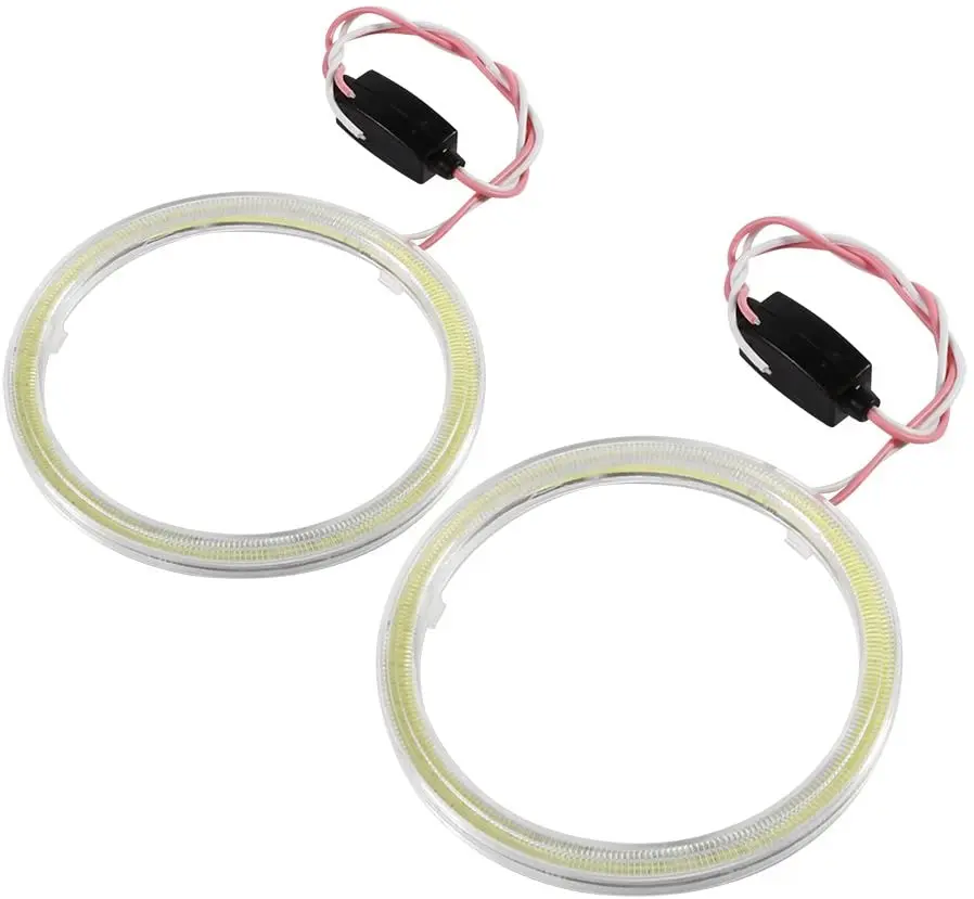 

Car Running Headlight LED Angel Eyes Lamp Strips Running Bulbs Halo Ring Canbus White Bright Lights 80MM 120MM Led Accessories