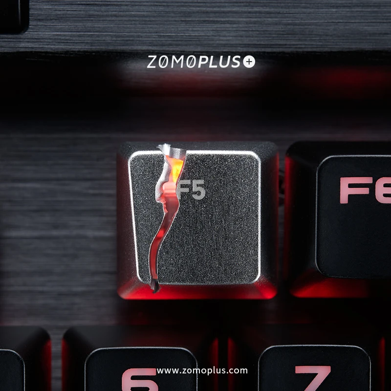 ZOMO Key cap klawiatury mechaniczne keycap osobowość projekt, kreatywny odświeżyć F5 podział klawiszy ze stopu aluminium Cherry MX osi