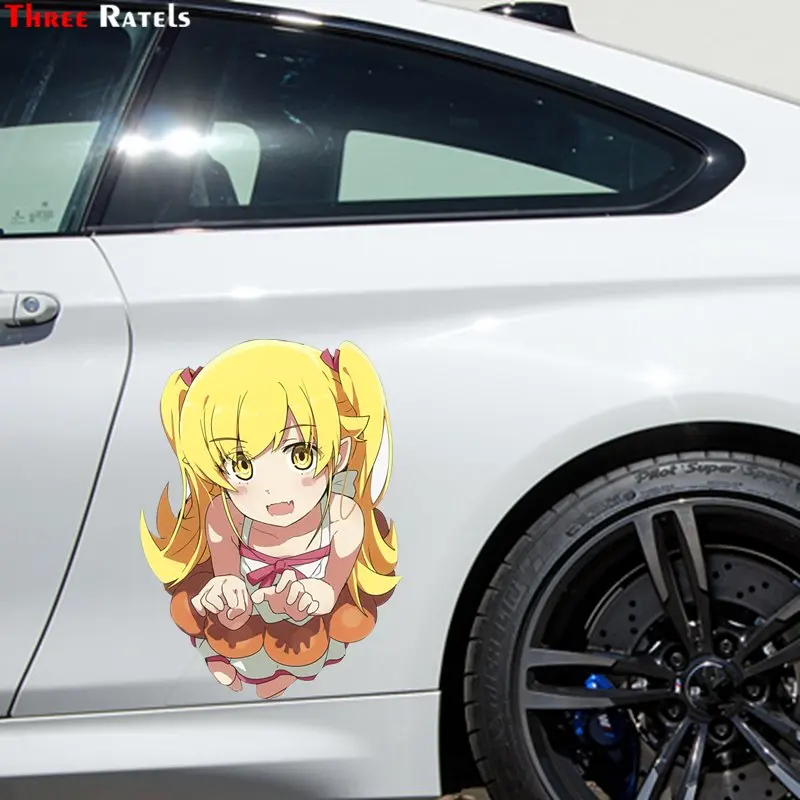 Three Ratels FC678 Anime Girl Oshino Shinobu Monogatari Series Car Stickers Skateboard Decal