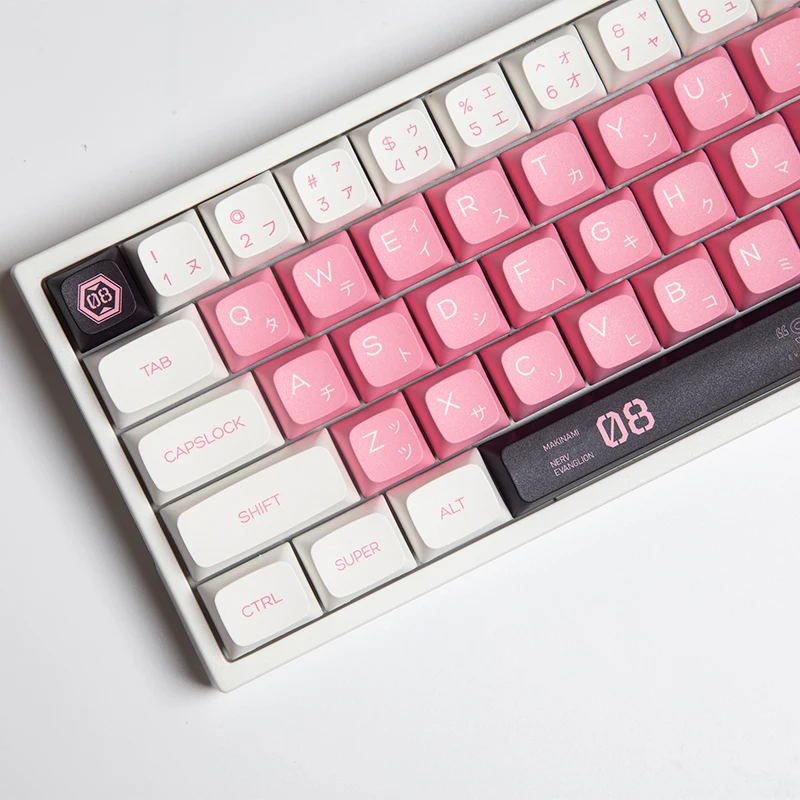 1 Set EVA 08 Theme Keycap PBT Dye Subbed XDA Key Cap For MX Switch Mechanical Keyboard XDA Profile Keycaps Cherry Layout