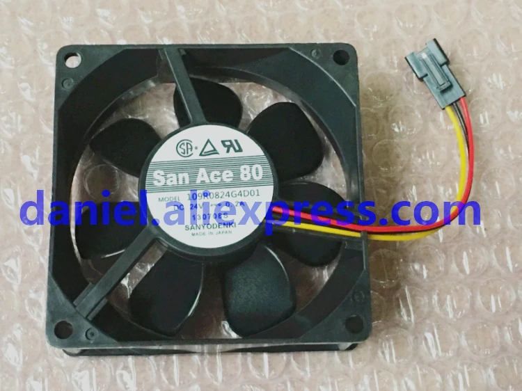 

Original 109R0824G4D01 DC24V 0.2A three-wire 8CM inverter fan