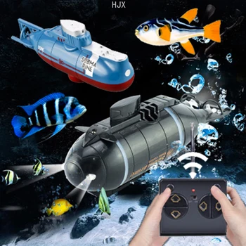 Remote control submarine water tank aquarium toys for children kids Rc boat under water toy children electric ship girl 6 8 years old