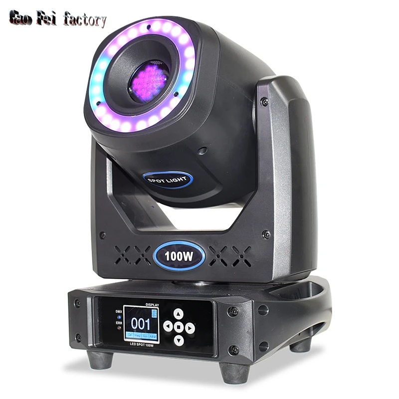 

LED Spot 100W DJ DMX Back Lights Moving Head Lyre Gobo Mobile Projector Stage Lighting For Disco Party Night Club Show