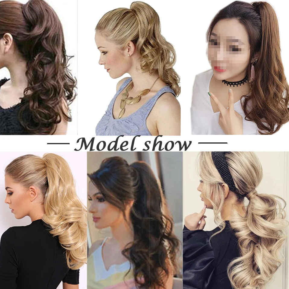 Synthetic Long Ponytail Claw On Clip In Ponytail Hair Extension Ponytail Extension Hair For Women Pony Tail Hair Hairpiece