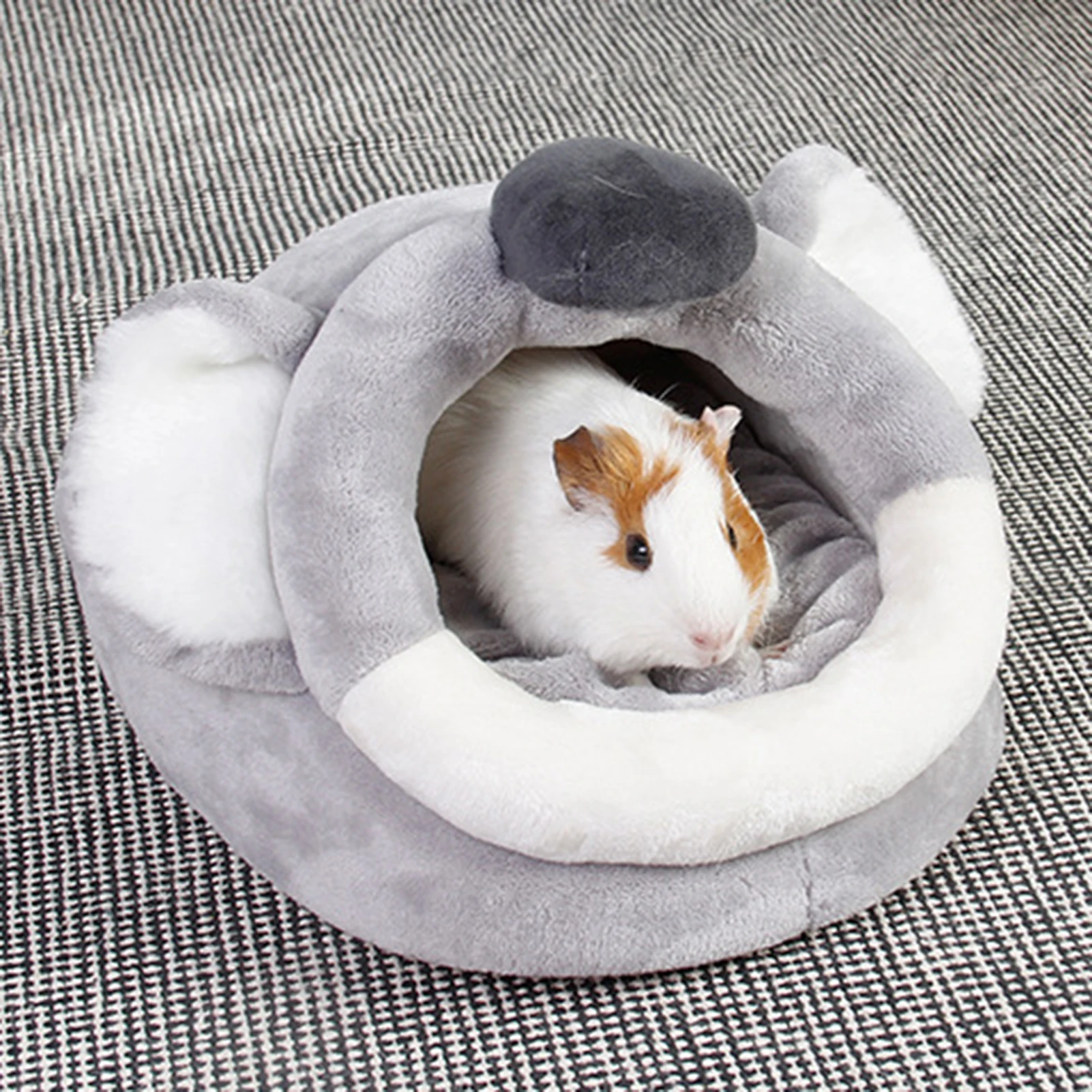 Cat Guinea Pig Hamster Chihuahua House Cartoon Dog Nest Cushion Pet Supplies Pet Cat Cave Bed Soft Fleece Chunky-Nest Bed Kennel