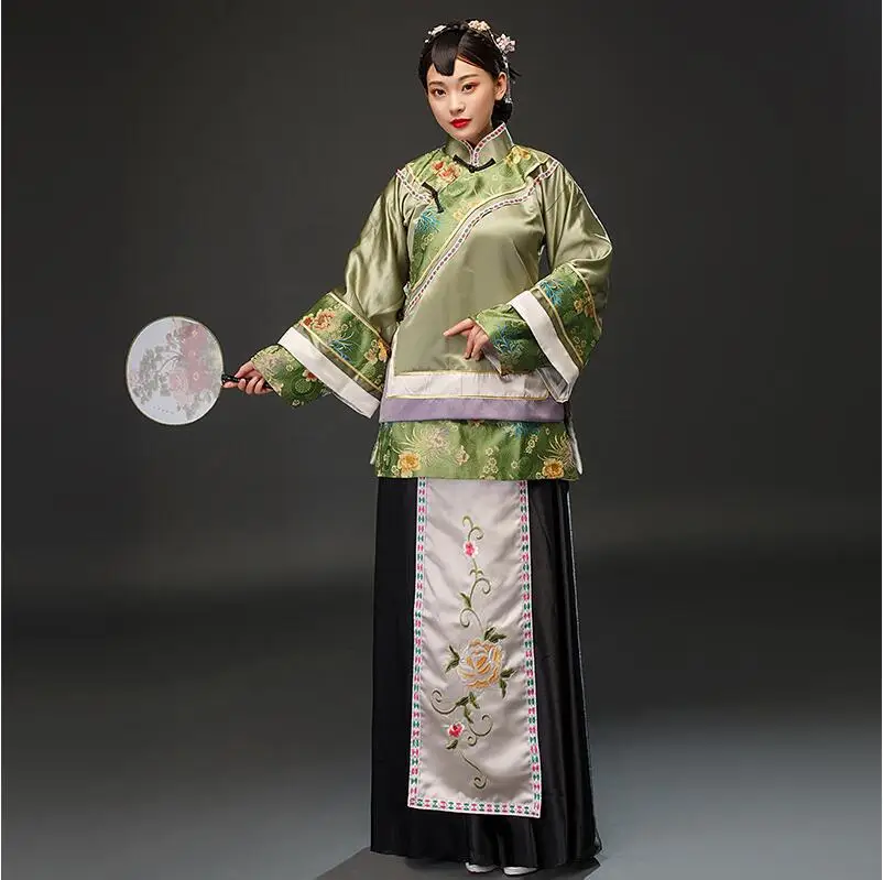 

Movie TV show young women dress Qing Dynasty traditional dignified young ladies Robe photo studio Stage performance Costume