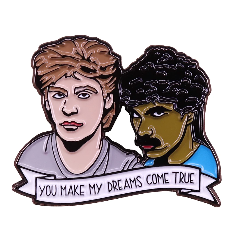 Hall and Oates Enamel Pin You Make My Dream Come True Brooch Rock Roll Rhythm Blues band Music Fans Great Addition