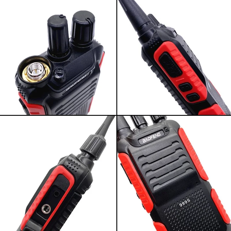 2PCS BAOFENG BF-999S PLUS 8W Walkie Talkie Long Range UHF 400-470MHz CB Radio Transceiver Updated of BF-888S Ham Radio Station