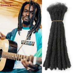 Beleza dourada-extensões de cabelo sintético para homens, Dreadlocks artesanais de crochê, estilo hip hop, coleção Dread Lock, 10 