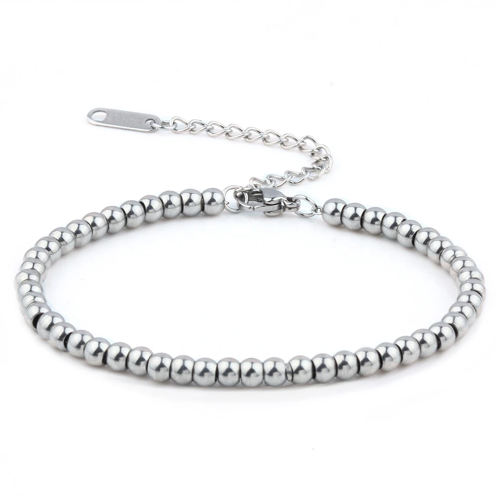 Bead bracelet stainless steel jewelry bracelet bracelet charm bracelet jewelry accessory femme braclet men