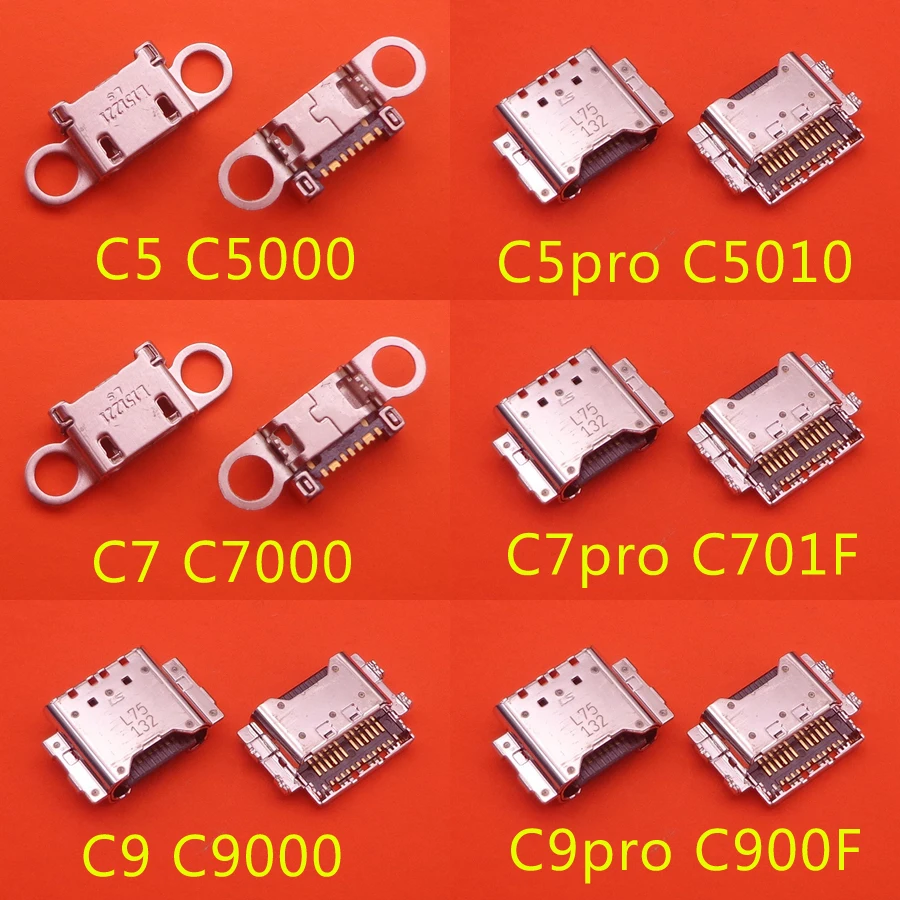 10pcs Charging Port Plug Dock Connector For Samsung Galaxy C5 C5000 C5010 C5 C7 C9 Pro C7000 C9000 C7010 C701F C9010 C900F