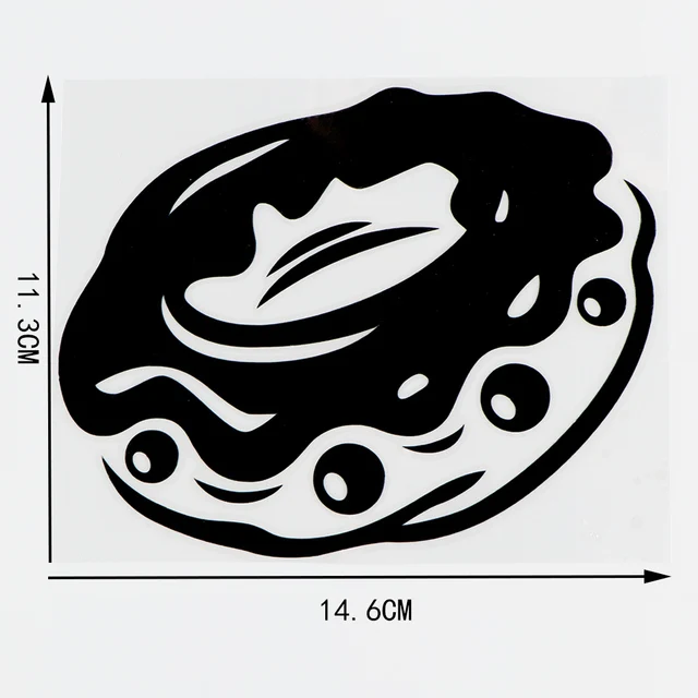 

14.6×11.3CM Delicious Doughnut Vinyl Decals Car Stickers Body Decoration