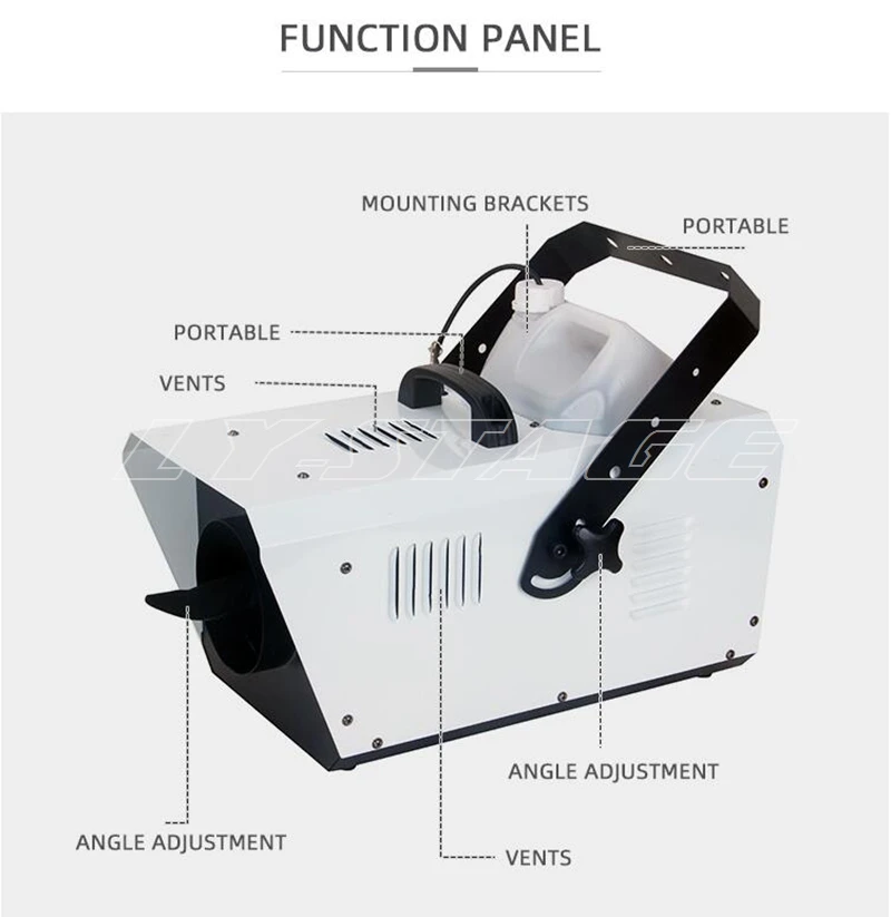 Snow Machine Wholesale Snowflake Snow Projector Stage Effect Jet Wedding Foam Machine 1500W