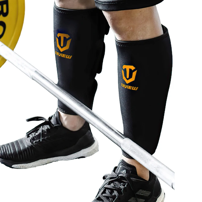 Weightlifting Deadlift Shin Guards Adjustable Deadlift Shin Guard Sleeves EasyWear Calf Support Brace for Box Jump Crossfit