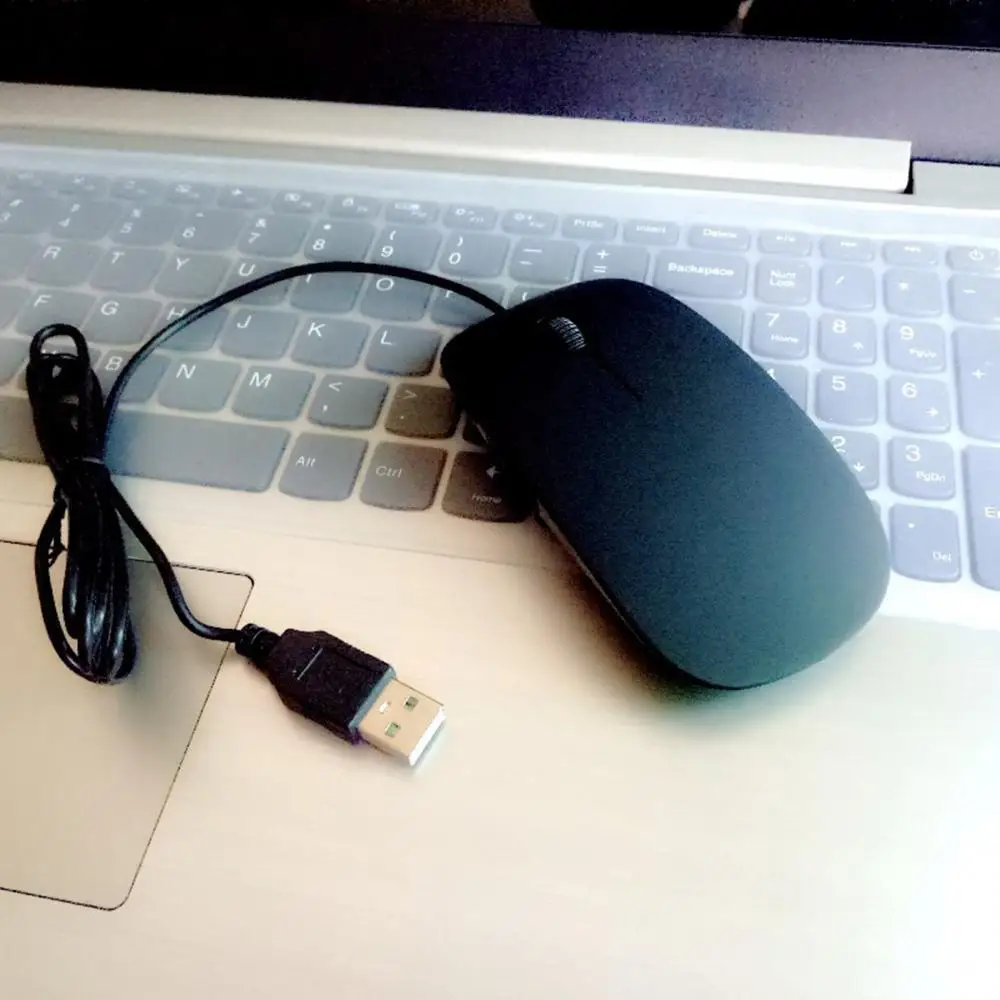 Universal Mute mouse 800/1000/1200/1600DPI 4 Buttons Wired PC/Computer Accessory Ultra Thin Smooth Home Mouses