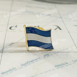Honduras National Flag Lapel Pins Crystal Epoxy Metal Enamel Badge Paint Brooch Souvenir Suit  Personality  Commemorative Gifts