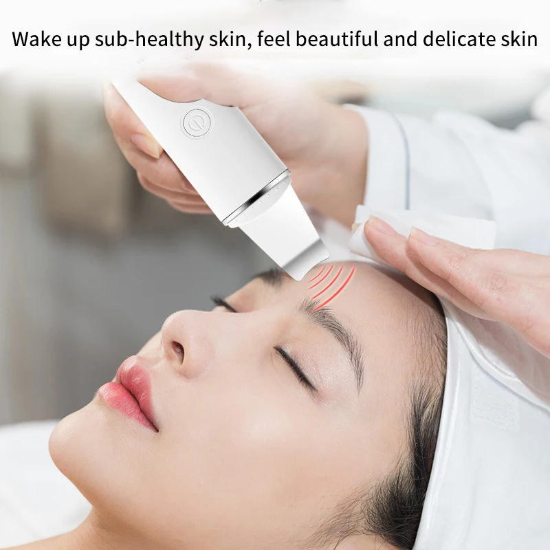 Limpiador Facial ultrasónico, espátula, eliminador de espinillas, pala, limpiador de poros