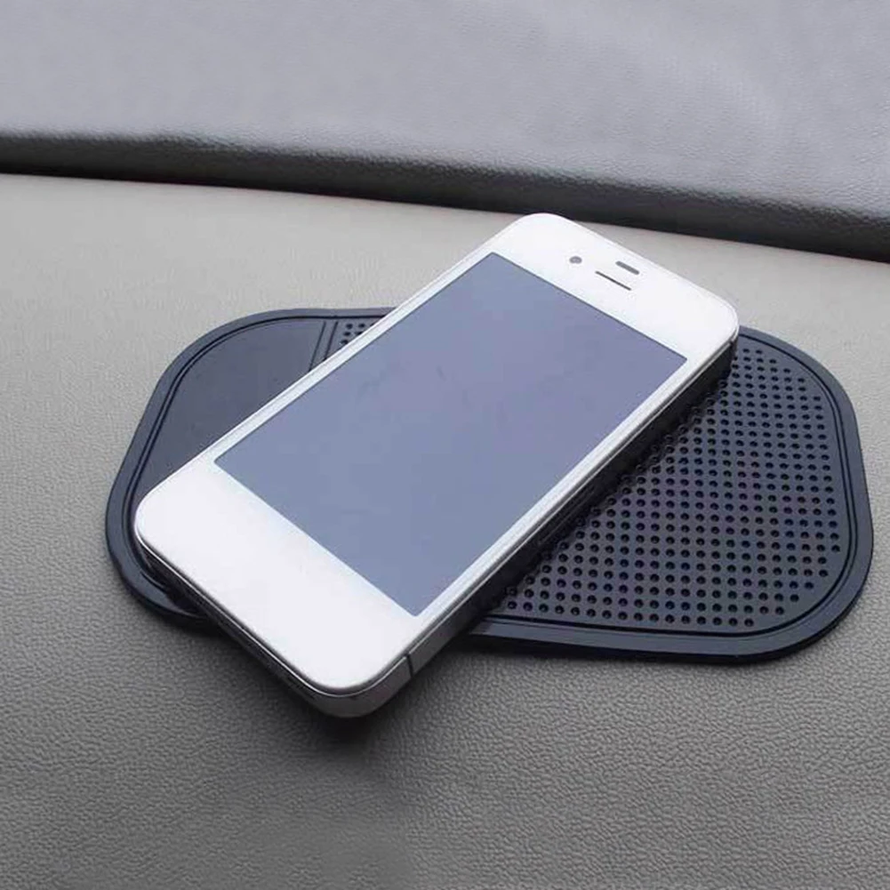 1pcs Car Anti-skid Mat Durable Silicone Black Car Dashboard Holder Pad For Mp3 Cell Phone Coin Car Decoration