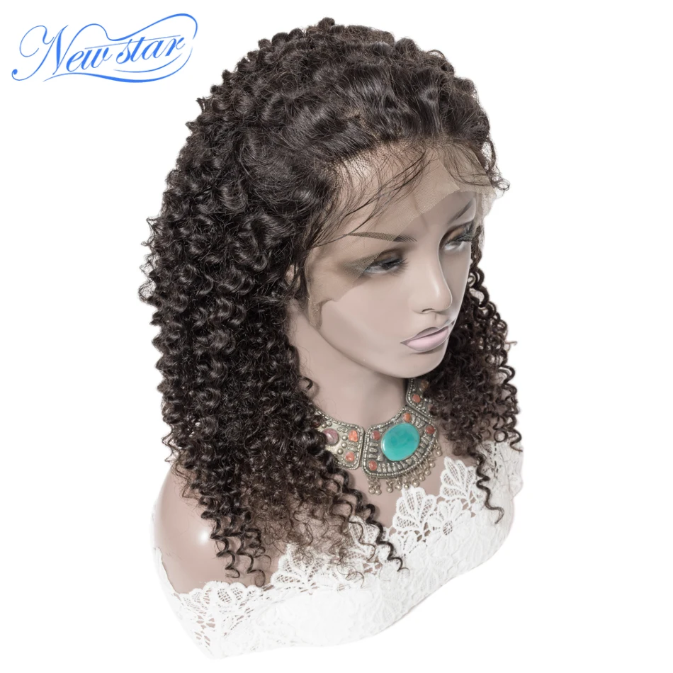 360 Lace Front Wig 250%Density Deep Curly Lace Front Wig Brazilian New star Virgin Human Hair Wigs Customized Lace Wig for Women