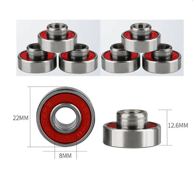 High Speed 608-2rs Long Plate Integrated Bearing Sliding Plate Bearing 608 Bearing Sliding Plate Integrated Bearing Abec-11