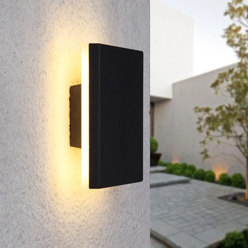 

8W LED Wall Lamp Round Square Aluminum alloy Waterproof Home Decor Wall Light Bathroom Garden Corridor Balcony Porch Lights