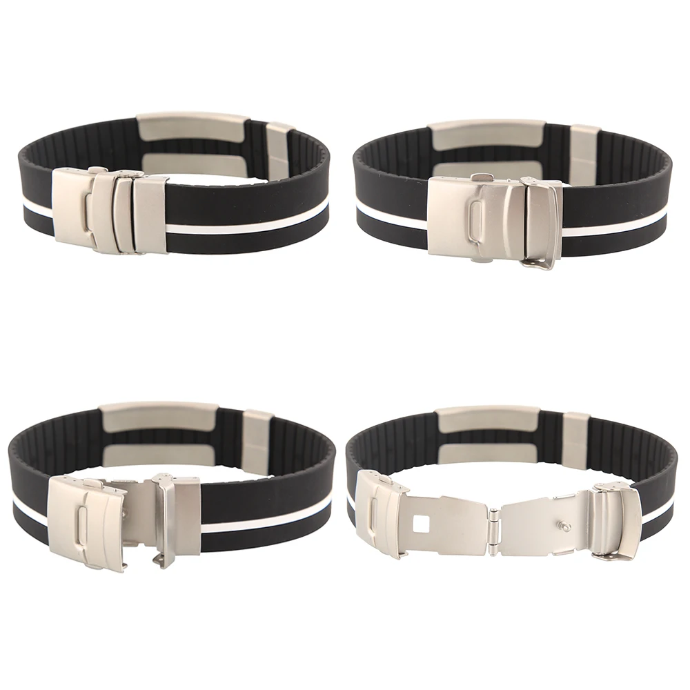 Medical Sign SOS ID Safety Bracelet Child Kids Anti Lost Wristband Children Wrist band Personalize Engraved Silicone Armband