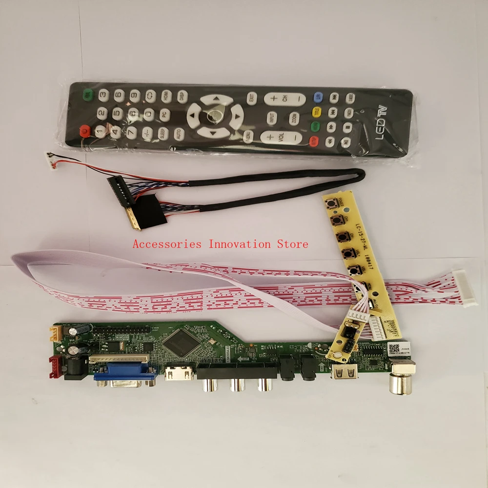 

New TV Monitor Kit LTN173KT03-H01 301 B01 W01 TV+HDMI+VGA+USB Audio LCD LED Screen Controller Driver Board 1600X900 40Pins Panel