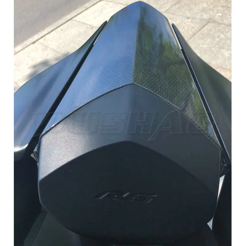 Motorcycle Pillion Rear Fairing Seat Cowl Cover For 2017 2018 2019 2020 2021 2022Yamaha YZF-R6 YZF R6 600 CC Black Carbon Sliver