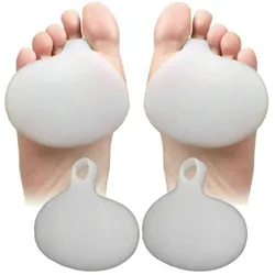 2 pçs gel almofada para pés sensíveis silicone gel metatarsal almofadas para sapatos dolorida bola pé cuidados ferramenta pés dor sapatos antepé