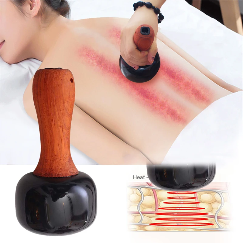 

Natural Energy Stone Electric Massage Relief Pain Bianstone Tai Chi Ball Meridian Health Care Massager Gua Sha Muscle Relax Back