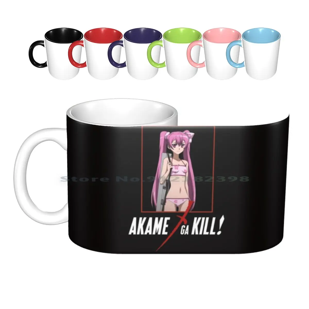 Akame Ga Kill Mine Ceramic Mugs Coffee Cups Milk Tea Mug Anime Akame Ga Kill Manga Akame Mine Tatsumi Akame Ga Kill Japanese