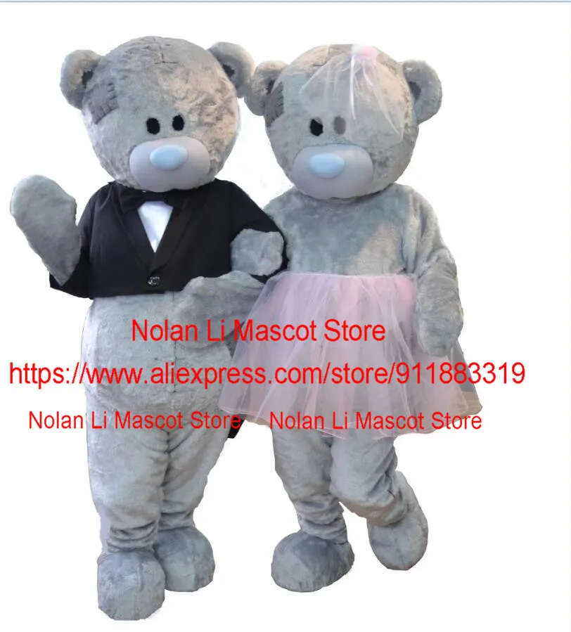 New Custom Teddy Bear Mascot Costume Cartoon Anime Wedding Amulet Carnival Party Event Doll Role Playing Game 1274