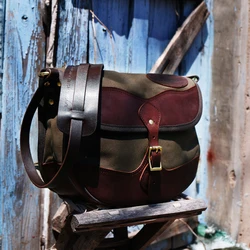 CD566A Size 34x 24 X 9cm Super Quality Genuine Cowhide & 22oz Wax Canvas Water Proof YKK Zipper Vintage Duffle Bag