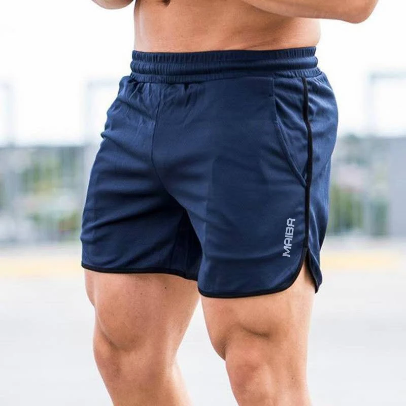 Pantalones cortos de culturismo para hombre, pantalones cortos masculinos de estilo veraniego para ejercicio de gimnasio, ropa deportiva de secado