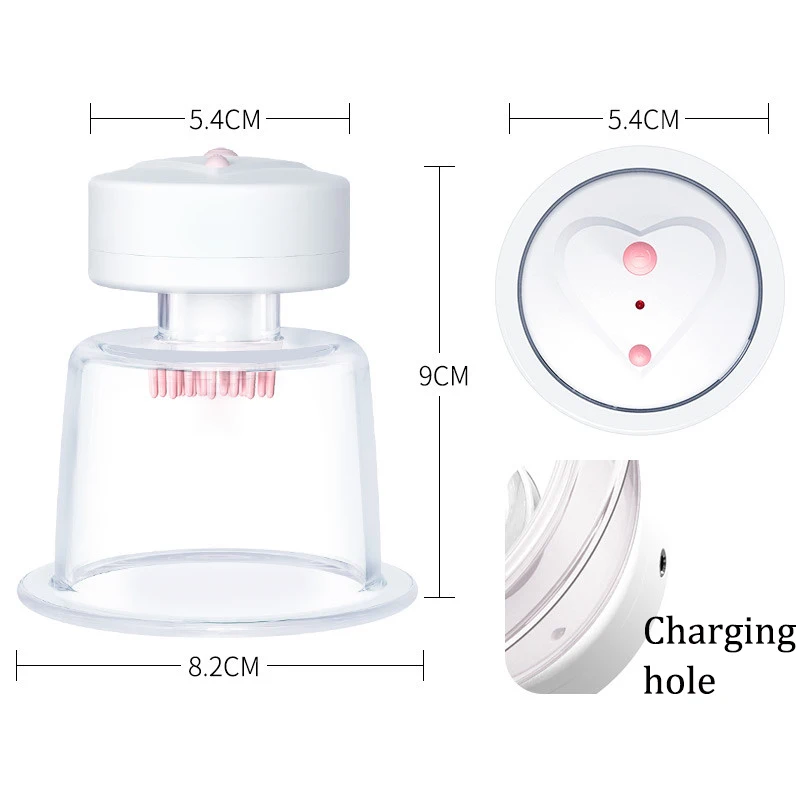 Sex Shop New Rotating Sucking Breast Pump Bra Massager Chest Vibrator Nipple Sucke Cup Breast Enlargement Sex Toys For Women view 6
