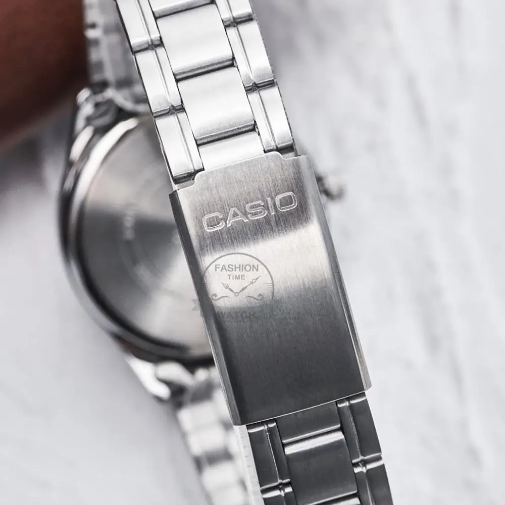 Reloj Casio para mujer Relojes de lujo de la mejor marca. Reloj de cuarzo resistente al agua. Señoras regalos. Reloj de cuero relogio feminino