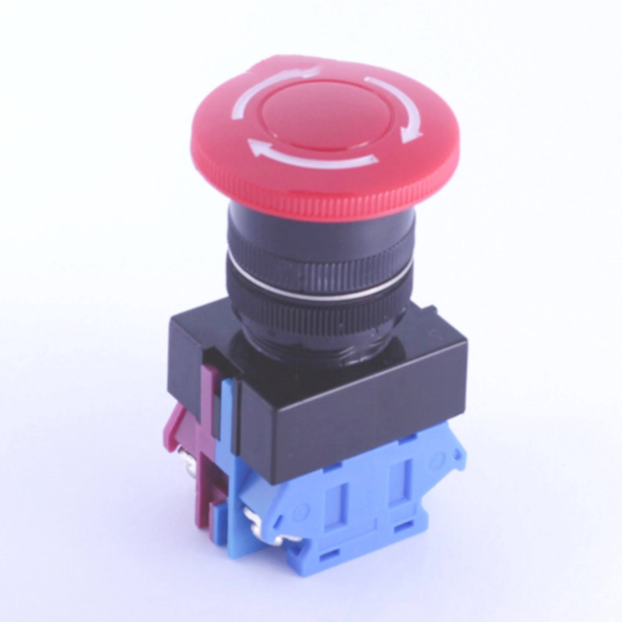 ELEWIND 22mm  Screw  terminal 1NO1NC  emergency stop switch RED Cap color ( PB221-11TS )