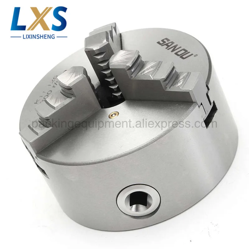 K11-125 Mandril de torno manual de 3 mandíbulas 125 mm Mandris autocentrantes SANOU de alta precisão para torno mecânico