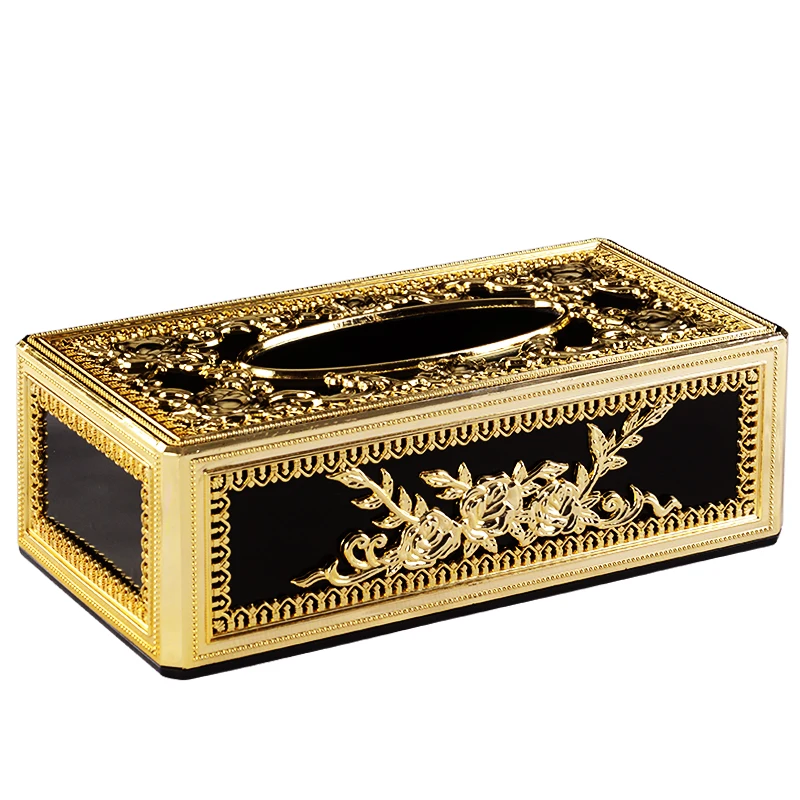 European Style Living Room Creative Drawer Box Luxury Home KTV Hotel Simple Napkin Storage Box