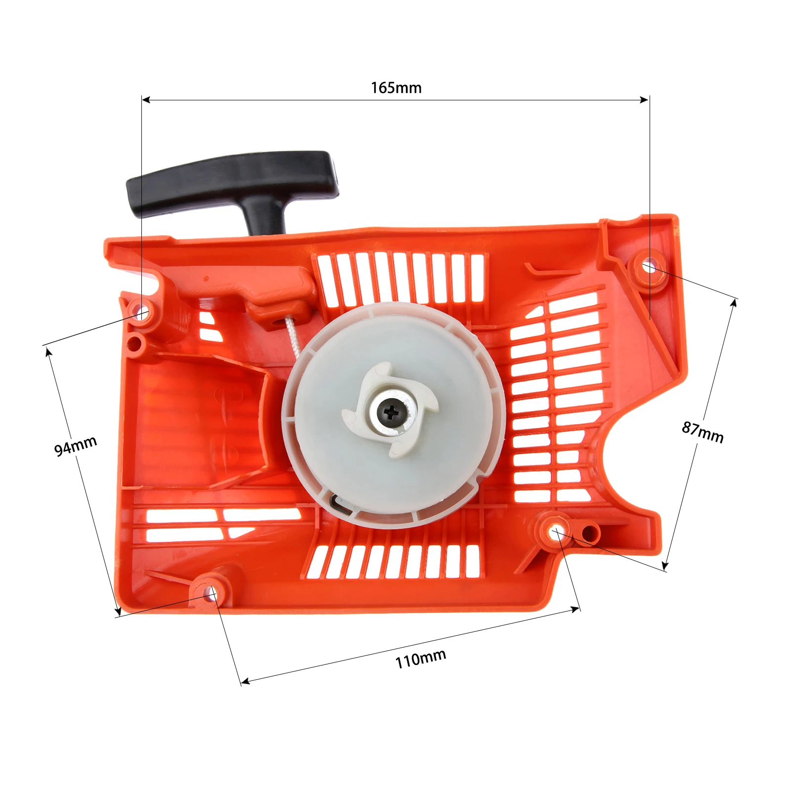 Recoil Pull Starter For Chinese Chainsaw 4500 5200 5800 45 52cc 58cc Raptor Red