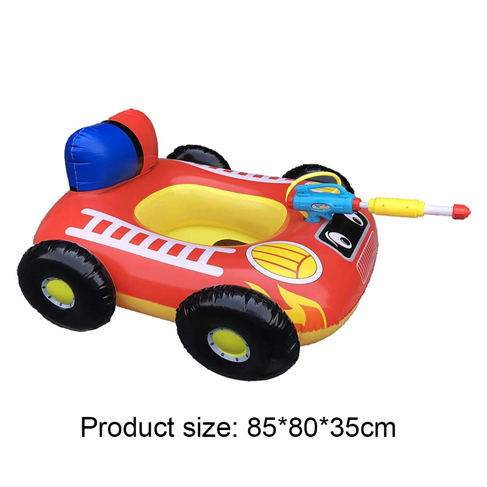 Voiture gonflable avec siège flottant pour bébé, radeau, cercle de natation, pistolet à eau, jouets de plage, pour enfants